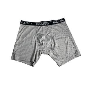 6-34 BULLIANT Men's Boxer Briefs Mesh Gray Medium